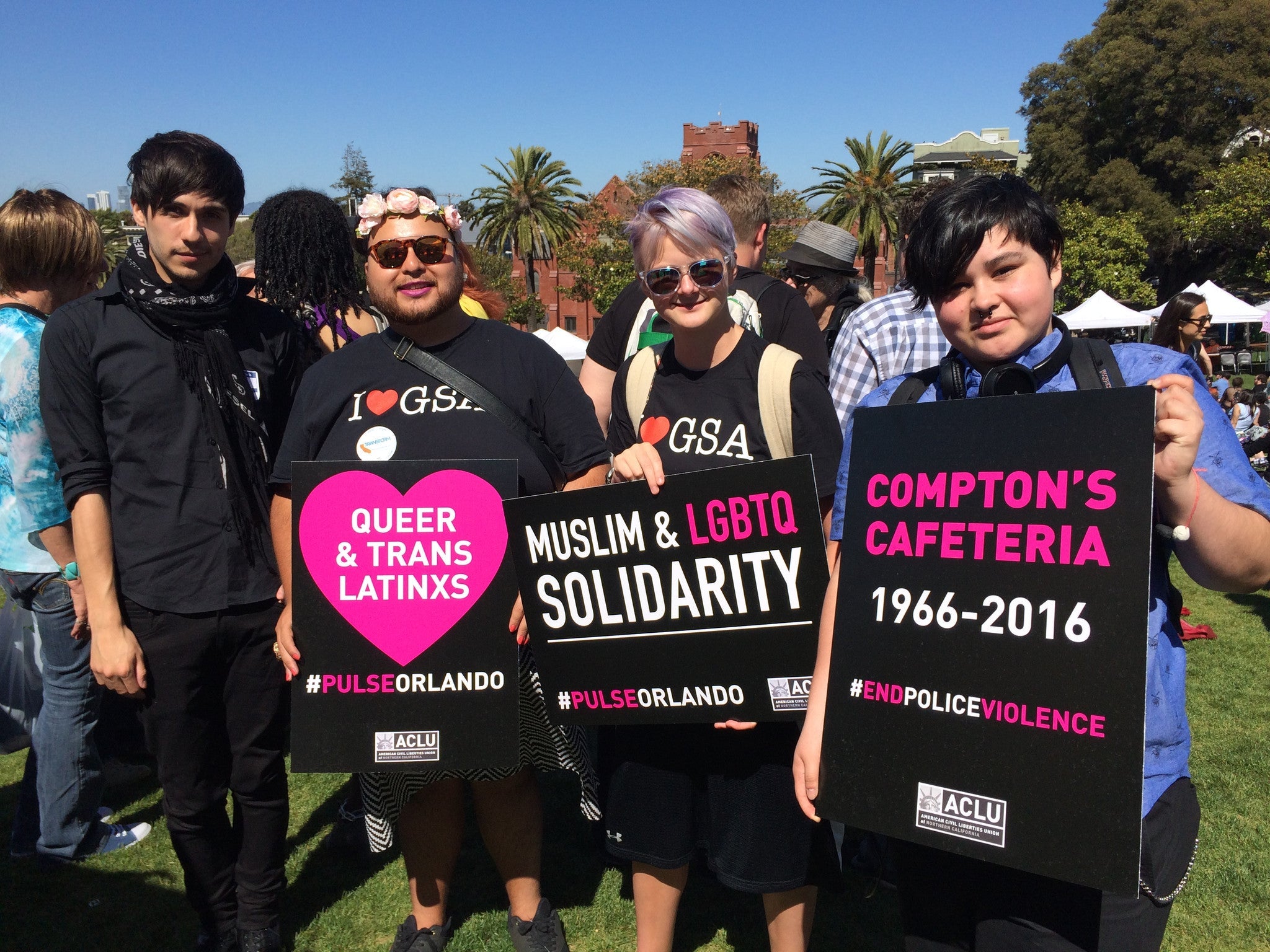 Trans Rights Aclu Collage SF Trans March Sexual Health: ONE® & ACLU